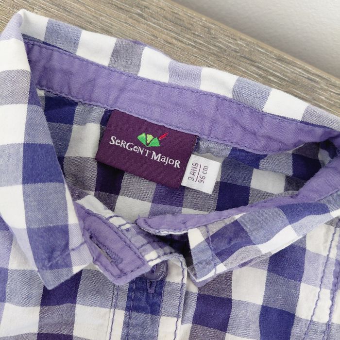 Sergent Major- chemisette à carreaux 3 ans - photo numéro 2