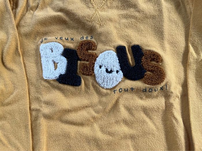 Pull « je veux des bisous » taille 24 mois Kiabi - photo numéro 2