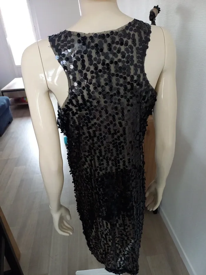 Robe noir transparente L - photo numéro 5