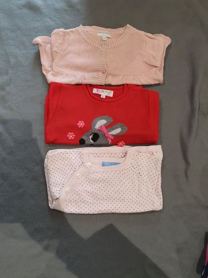 Lot de 2 pull et un gilet