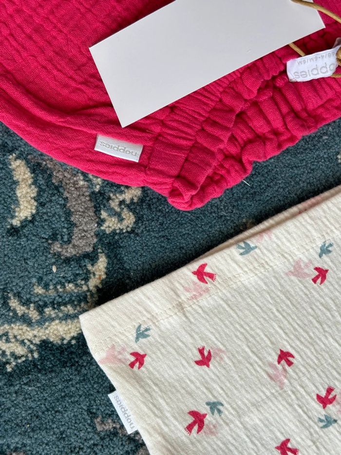 Lot vêtements pour bébé fille t-shirt et short 6 mois Noppies - photo numéro 6