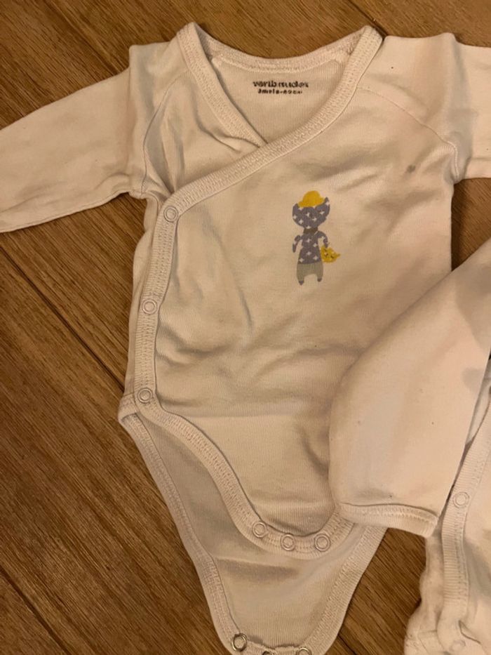 Vend lot de 7 bodies vertbaudet mixte garçon/ fille 3 mois bon état - photo numéro 7