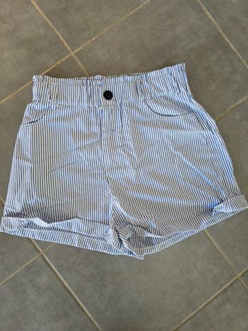 Short taille haute rayé