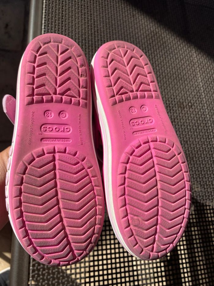 Sandales crocs rose j3 34 35 - photo numéro 3