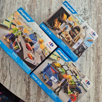 Lot de 3 playmobil carrefour neuf