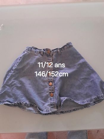 Jupe fille en jean légère 11/12 ans