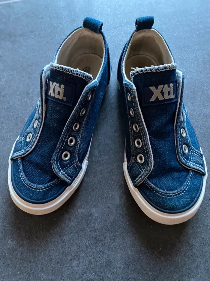 Baskets jeans sans lacets