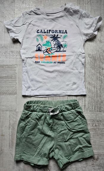 Ensemble d'été 18 mois garçon