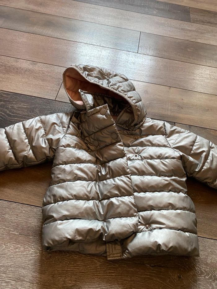 Veste doudoune Obaïbi argentée 12 mois