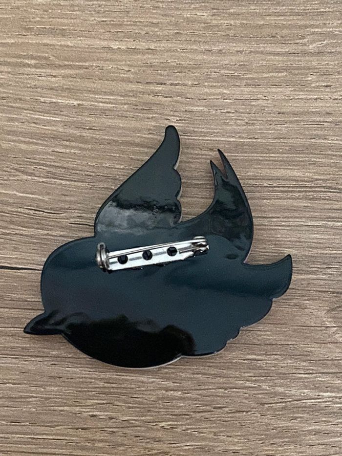 Broche oiseau résine acrylique good vibes - photo numéro 4