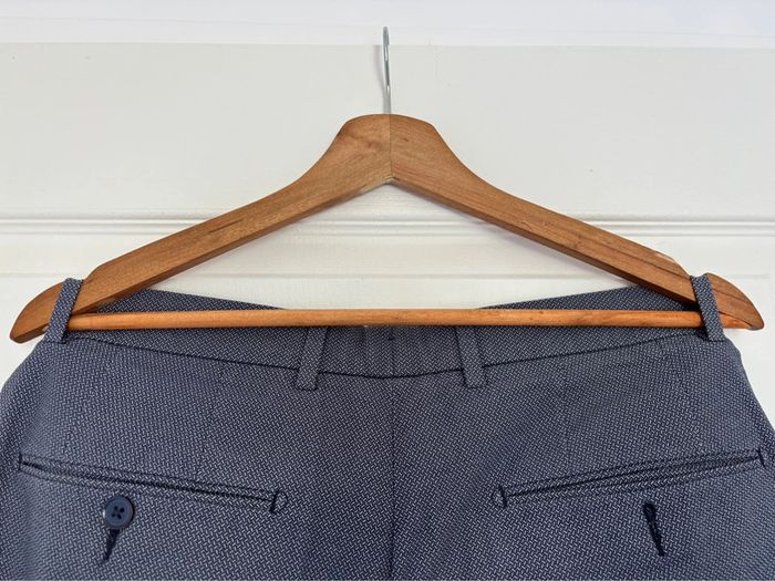 Pantalon de costume bleu/gris motifs légers Celio Taille 42 - photo numéro 6