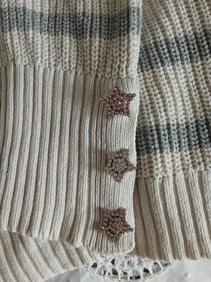 Pull marin gris ecru - photo numéro 7