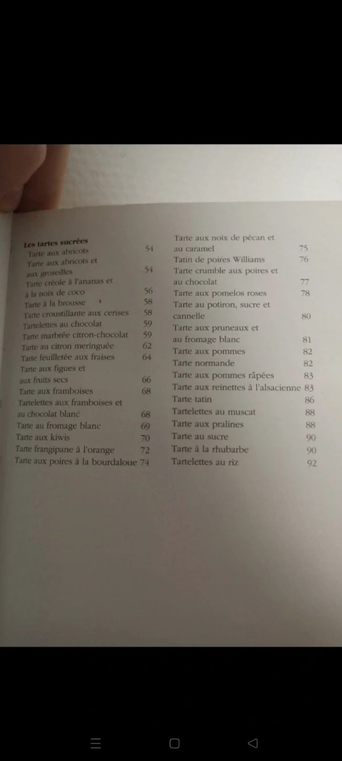Livre de recettes " des tartes de part en part " - photo numéro 7