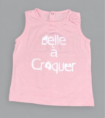 Débardeur rose “Belle à Croquer” 