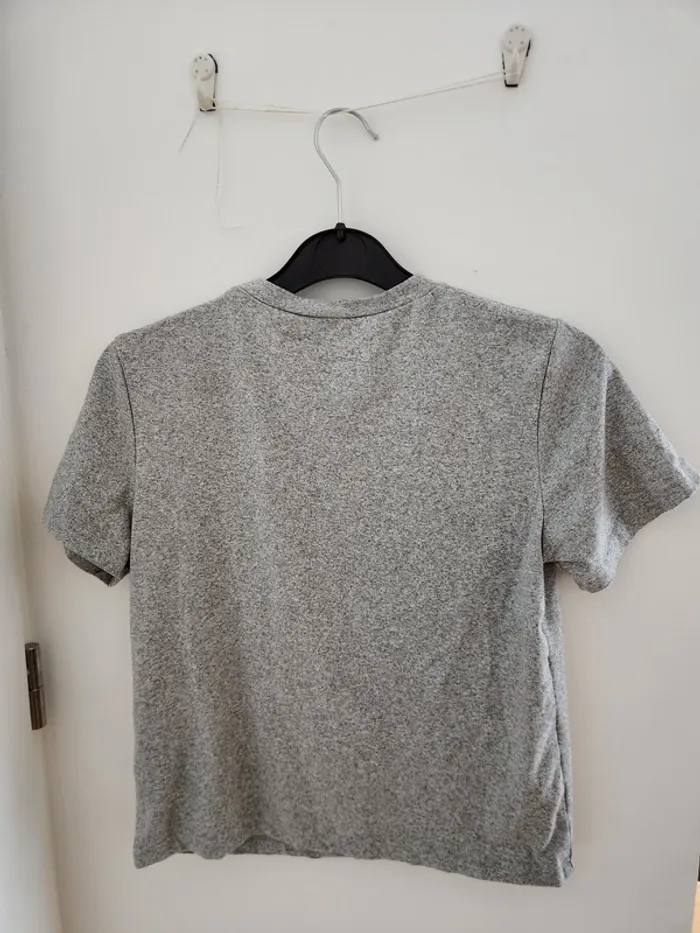 T-shirt gris col rond Taille 13 ans - photo numéro 2
