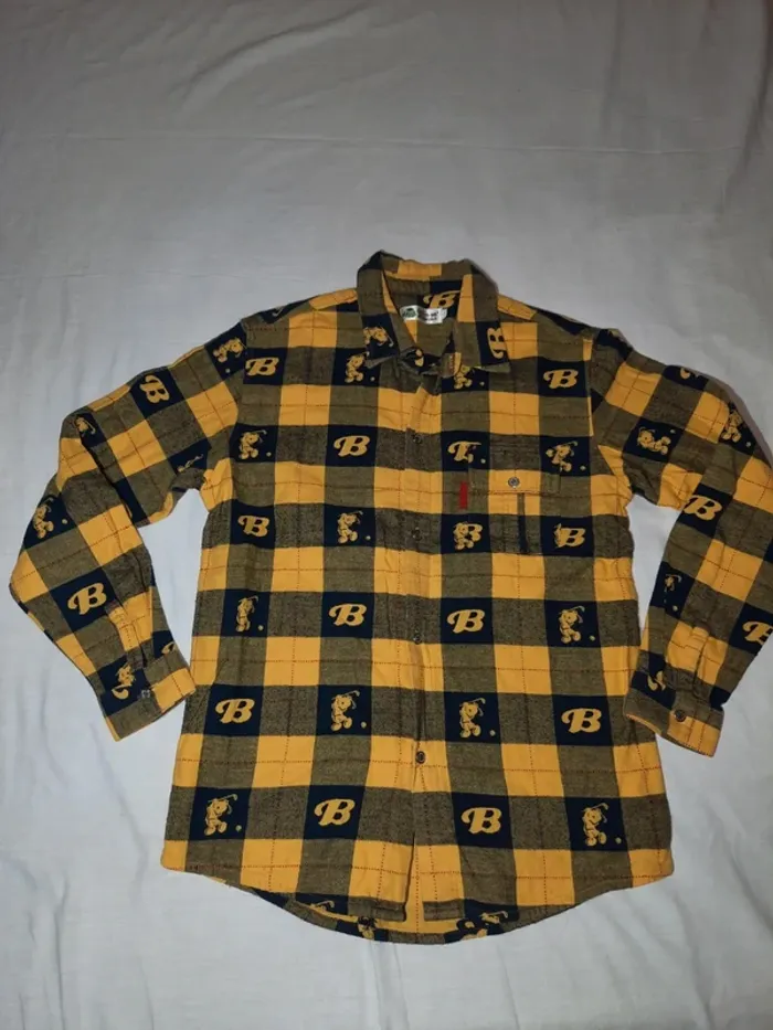 Chemise à carreaux et à motifs vintage boshiwa