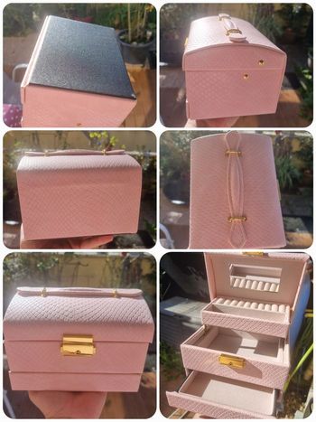  Coffret à bijoux rose (synthétique) 