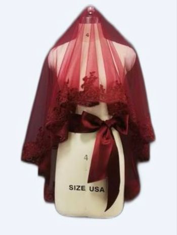 voile grenat avec ceinture NEUF