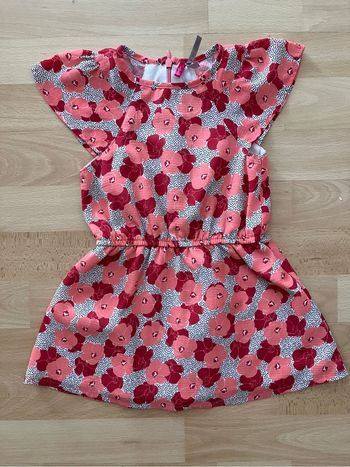 Robe à fleurs orchestra 24mois fille TBE