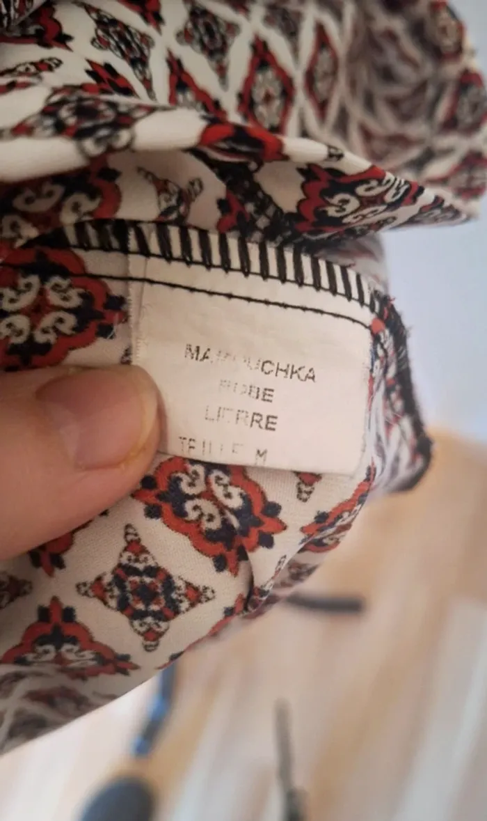 Sublime robe à motif taille M comme neuve - photo numéro 7