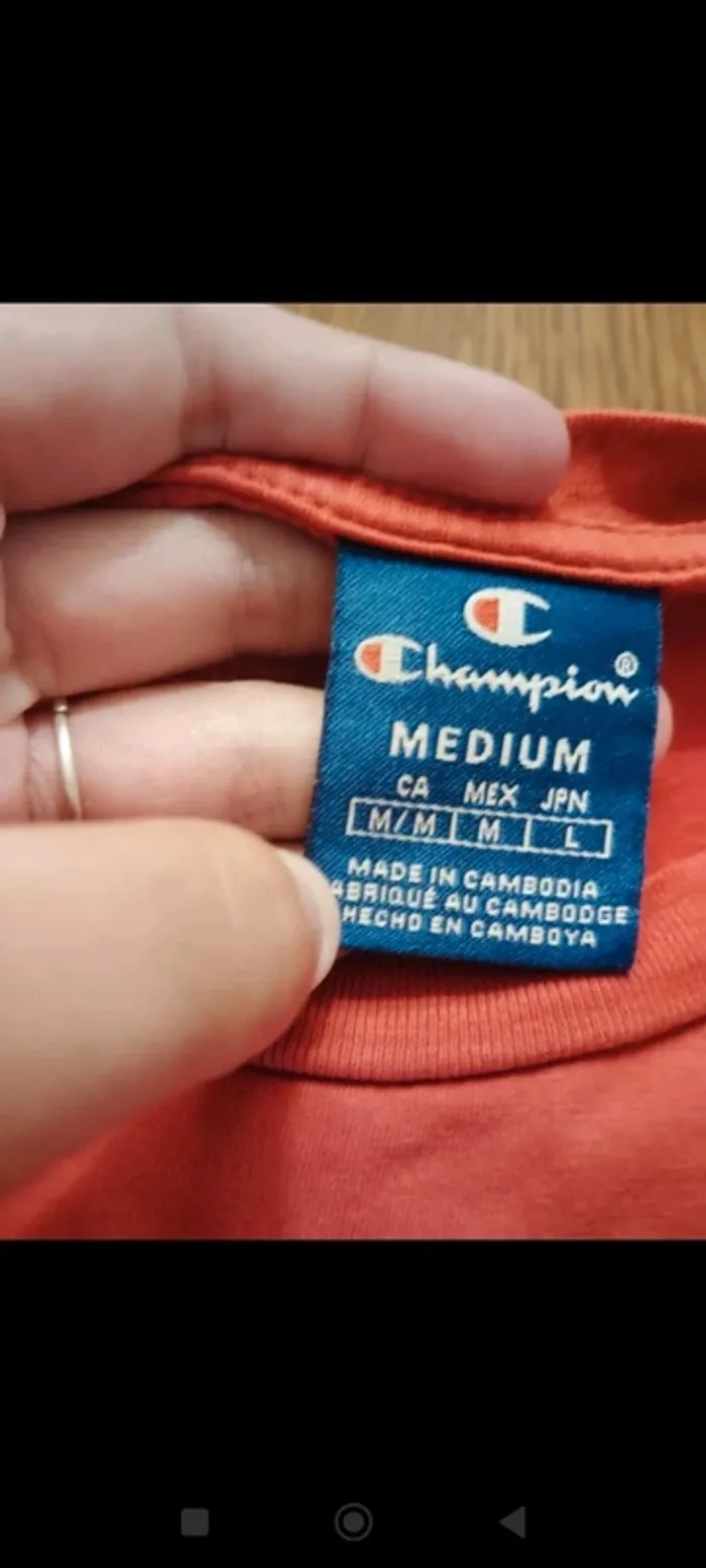 Tee shirt champion rouge - photo numéro 2