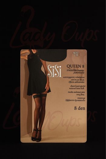 Bas SISI Queen 8 den noir taille 3