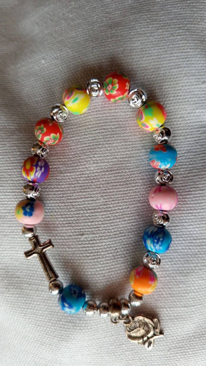 Bracelet catholique en perles