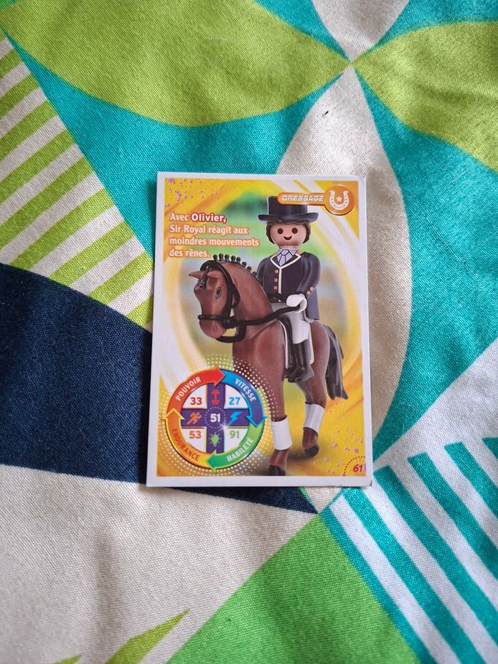 Carte playmobil dressage 61