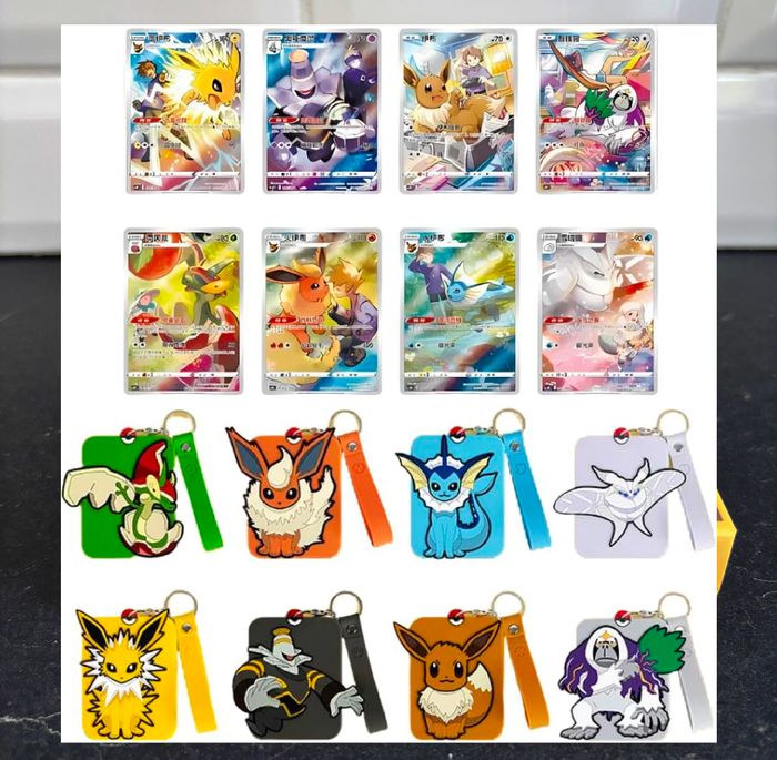 Display Pokemon TCG Evoli Coffret Chinois et Porte-cartes Eevee 26 cartes - photo numéro 3