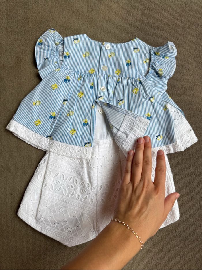 Combishort broderie et rayures mayoral - photo numéro 6
