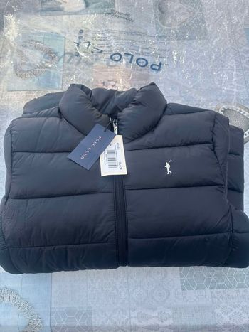 Veste doudoune légère noir femme Polo Club broderie Rigby Go