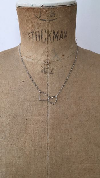 Collier deux cœurs