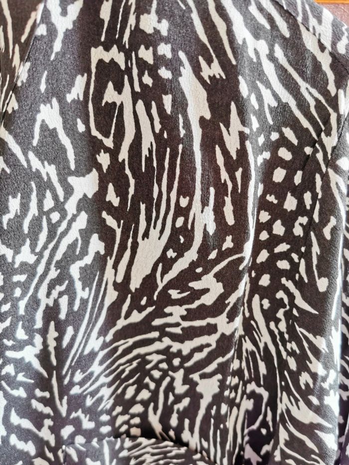 Blouse noir et blanc mango - photo numéro 3