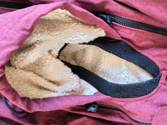 manteau de portage avec insert ventral -imperméable et fourré chaud - photo numéro 5