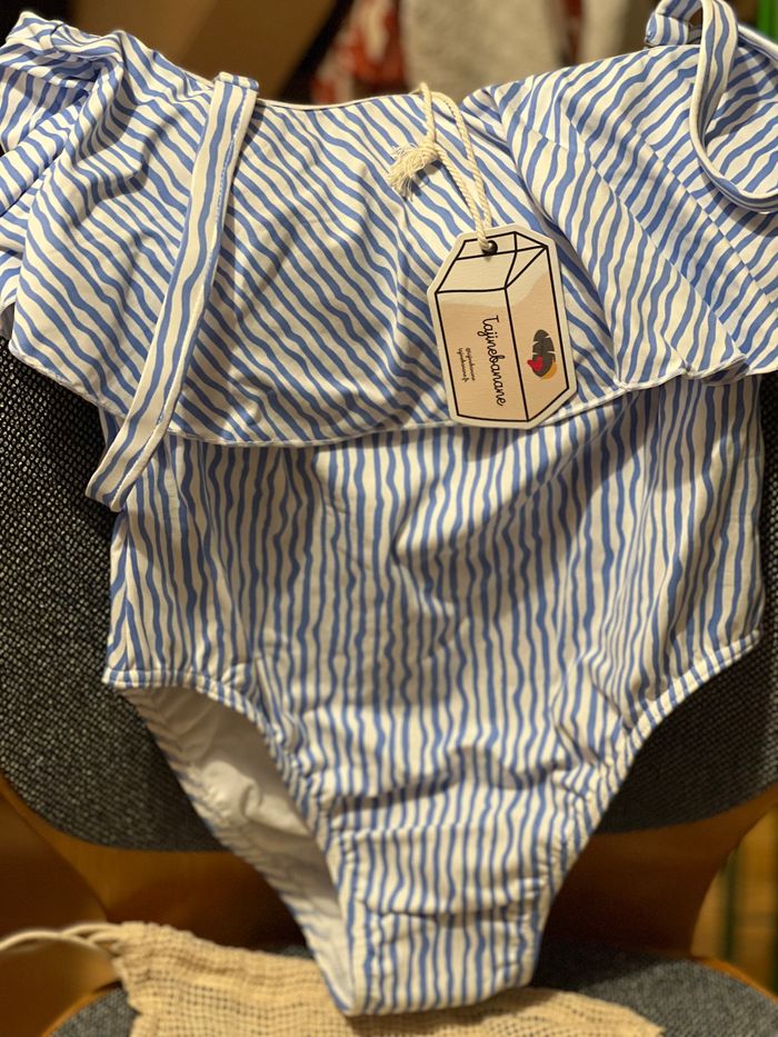 Maillot mère made bleu taille S