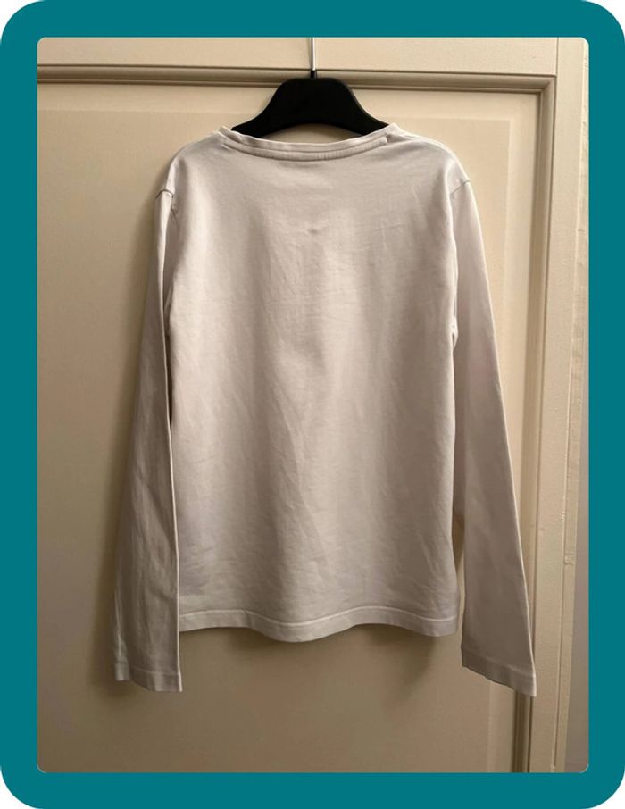 T-shirt manches longues brodé 10 ans - Hugo Boss - photo numéro 4