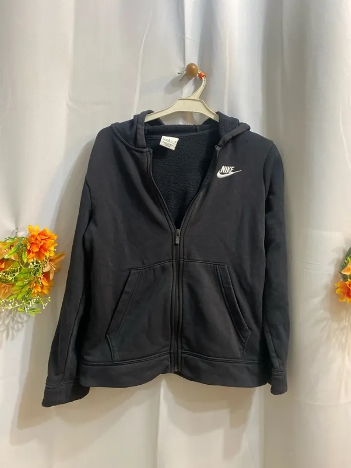 Veste noire Nike 10 ans - n8m - photo numéro 3