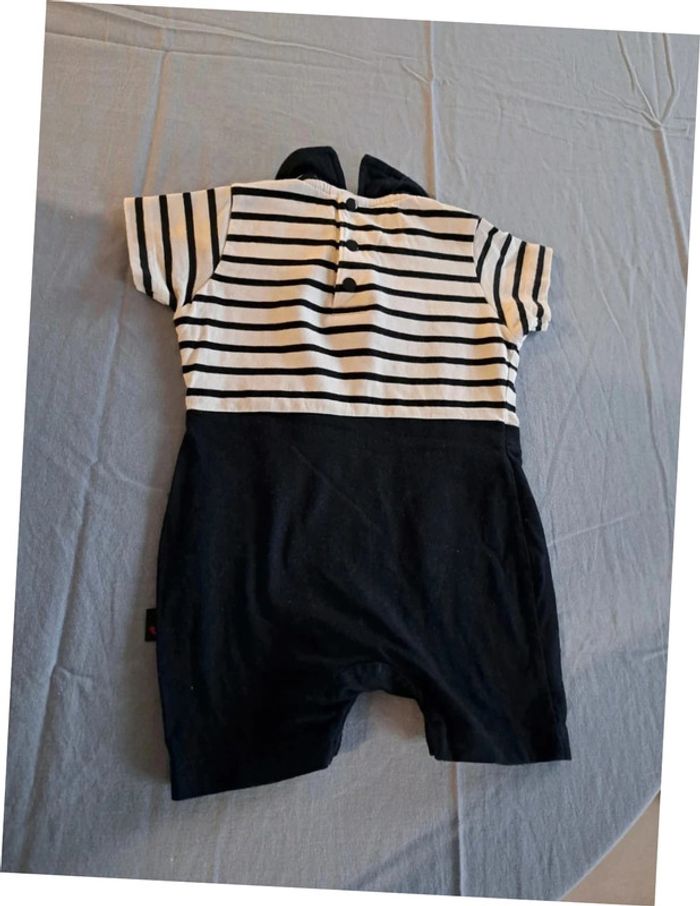 Superbe tenu marine grenouillère les petits cœurs de la mer - photo numéro 4