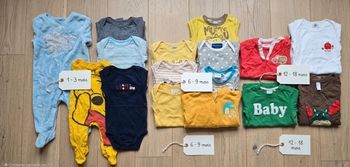 Tout le lot de Vêtements Bébé Garçon (+ de 15 articles) - Du 1 au 18 mois (Petit Bateau, DPAM)