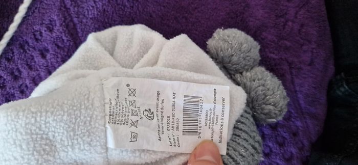 Lot de 3 bonnets pour fille 24 mois - photo numéro 3