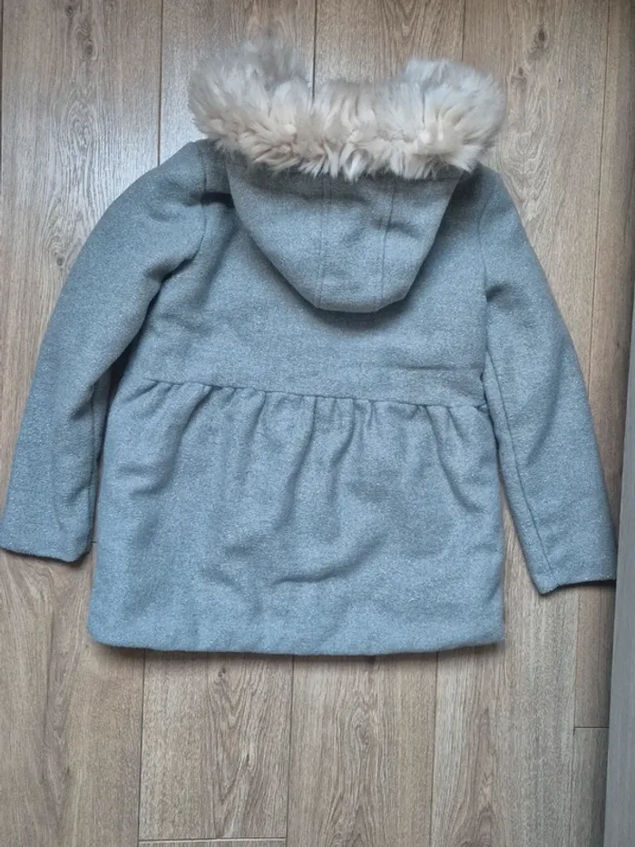 Manteau très chaud tape à l'œil gris argenté 12 ans en très bon état - photo numéro 5