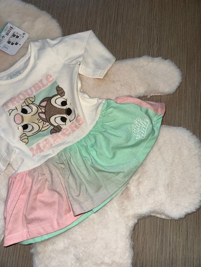 Magnifique robe Disney ton pastel 6 mois neuve - photo numéro 3