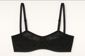 Soutien-gorge noir Lounge en mesh – Taille S