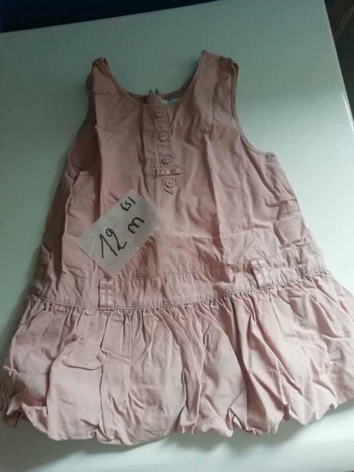 Réduction 50 % si lot petite robe bébé fille 1 an Obaïbi
