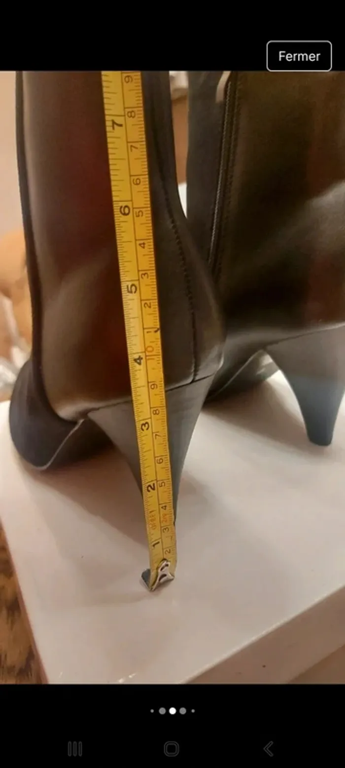 Bottine noir I love Shoes t 39 neuf talon 8,5cm - photo numéro 8