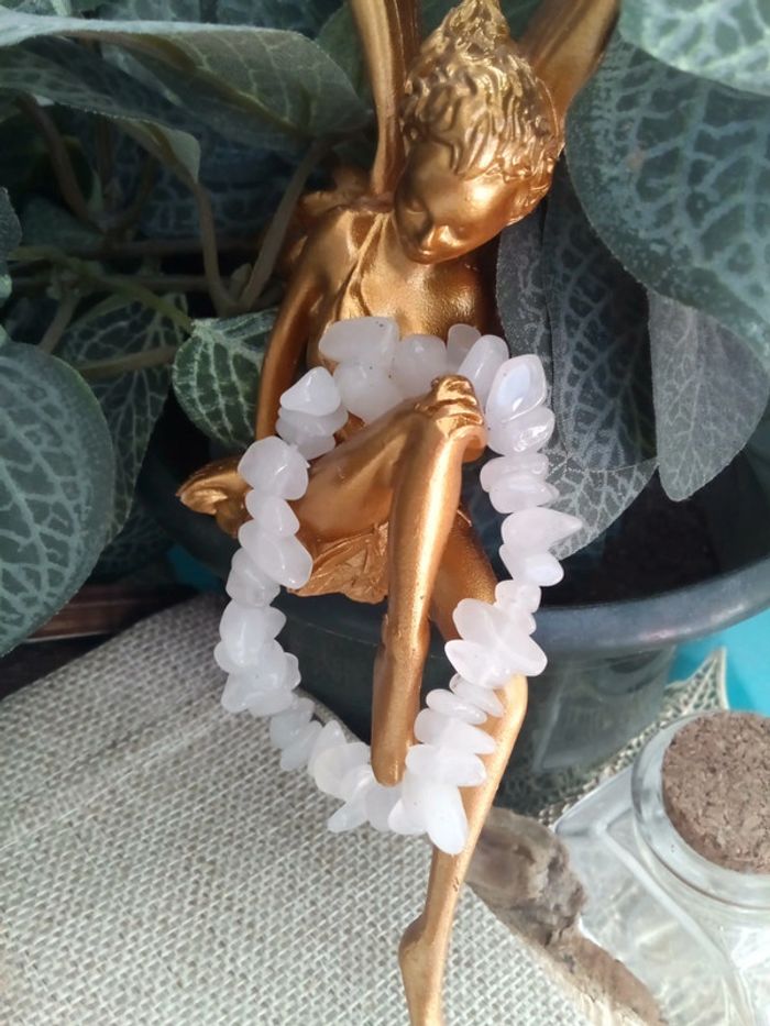 Bracelet en pierres de cristal de quartz - photo numéro 2