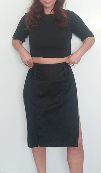 Jupe mi longue tailleur chic No excuse taille 36