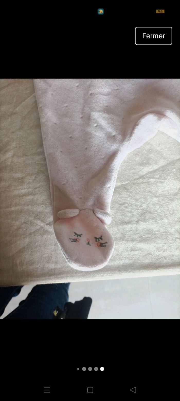 Lot 2 pyjamas taille 1 mois - photo numéro 6