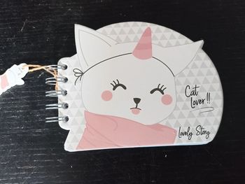 Carnet de notes chat