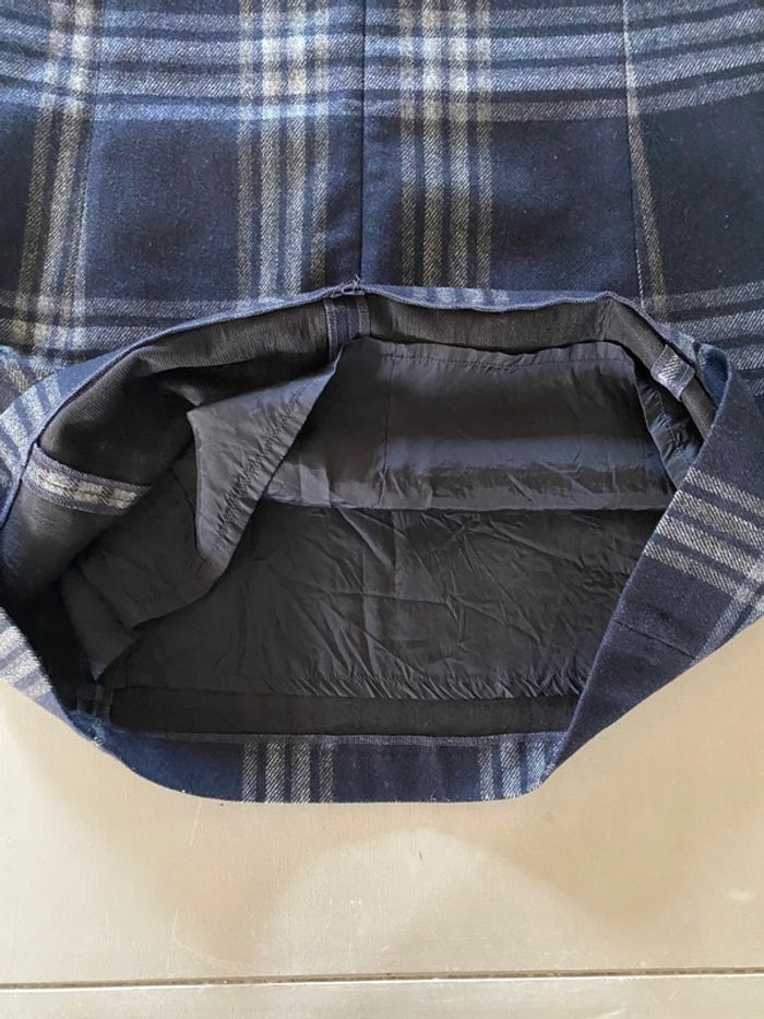 Robe Tara Jarmon marine et grise à carreaux taille 42 - photo numéro 14